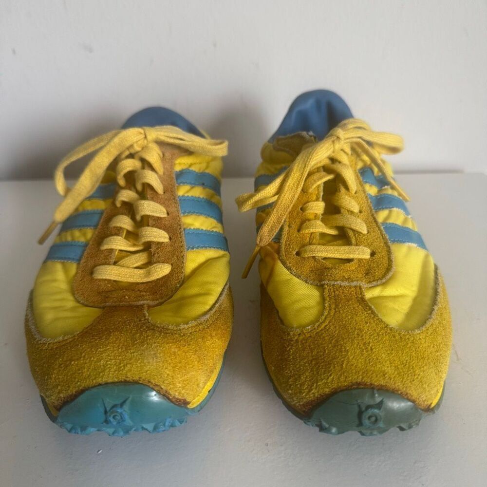 Vintage 70s Sears The Winner II Sneakers Retro Yellow Blue Restoration Project